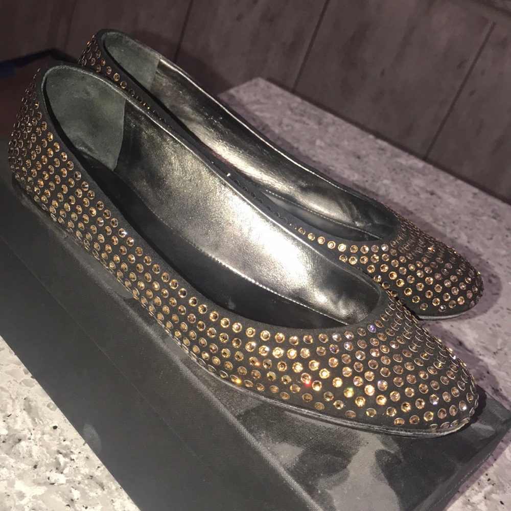 Giuseppe Zanotti Design crystal embellished flats - Picture 1 of 8